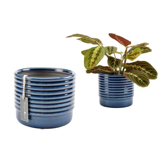 Burgon and Ball Oslo Indoor Plant Pot - Blue